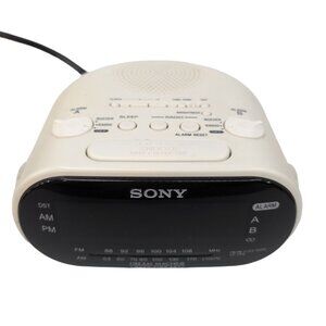 Sony Dream Machine Alarm Clock Radio ICF-C318 White Tested Working